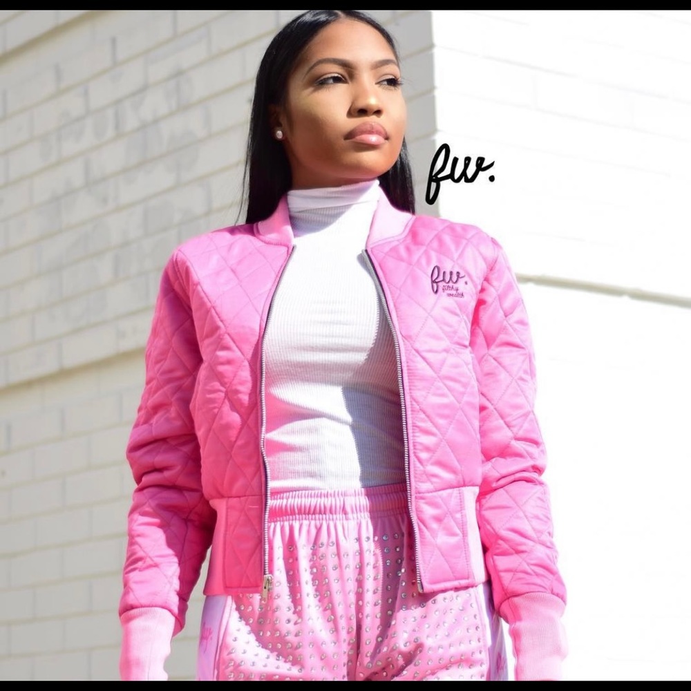 Pink Bomber Jacket - Picture 3 of 9